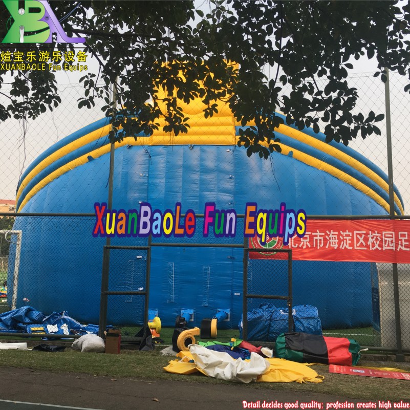 Huge Mobile SpongeBob Water Park Commercial Inflatable Water Slides With Swimming Pool 3