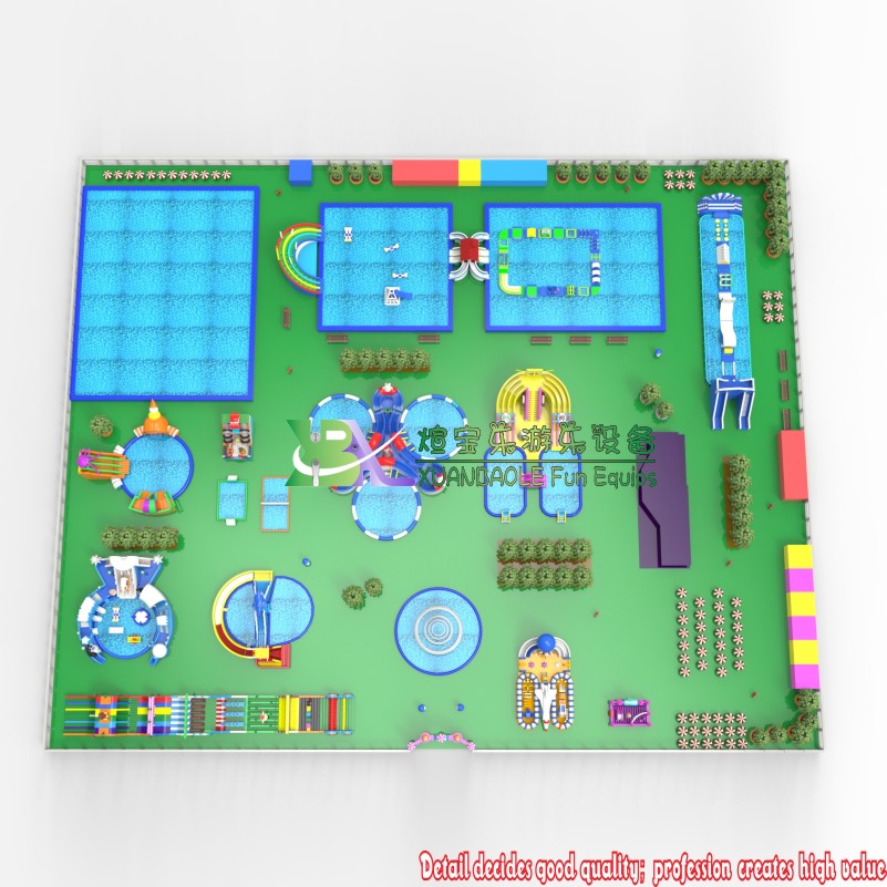 The large-scale water park Inflatable water park Inflatable Amusement park manufacturer 1