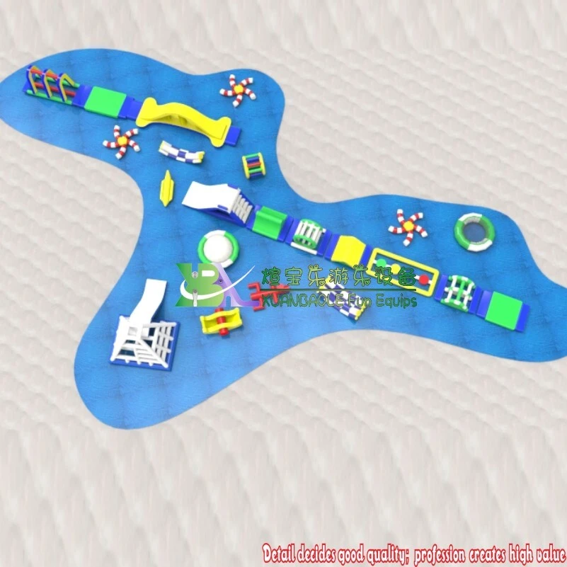 Sea Floating Adult Kid Water Jumping Game Commercial Inflatables Aqua Park 1