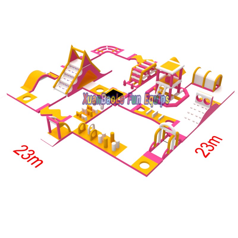 Customized Big inflatable lake water park blow up floating water park manufacturer 4