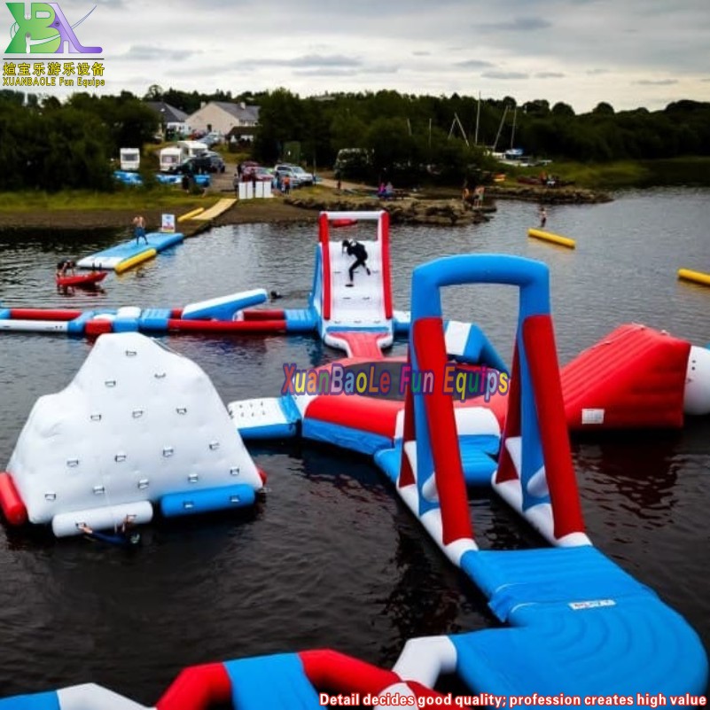 Sea Floating Adult Kids Water Jumping Game Commercial Inflatables Aqua Park 7