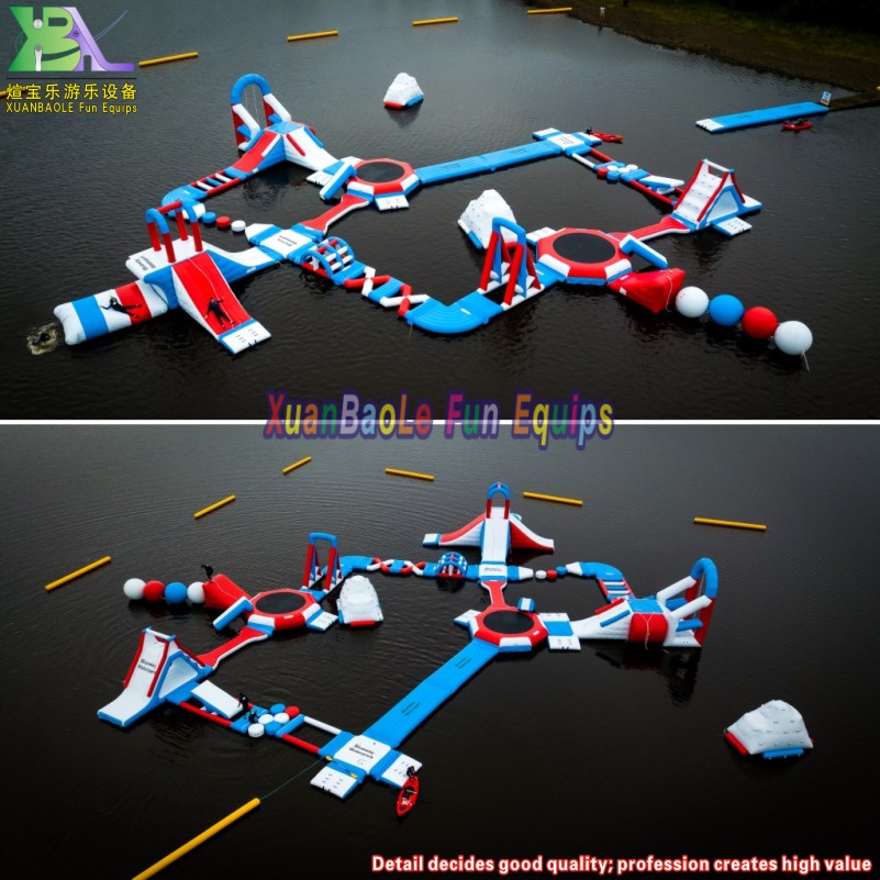 Sea Floating Adult Kids Water Jumping Game Commercial Inflatables Aqua Park 6
