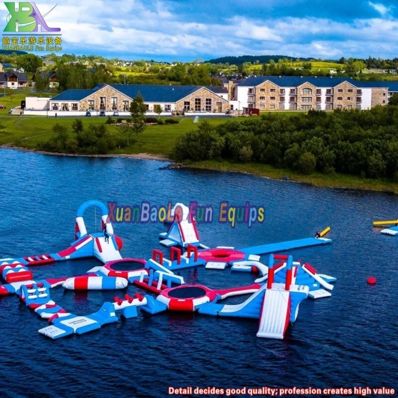 Sea Floating Adult Kids Water Jumping Game Commercial Inflatables Aqua Park 1