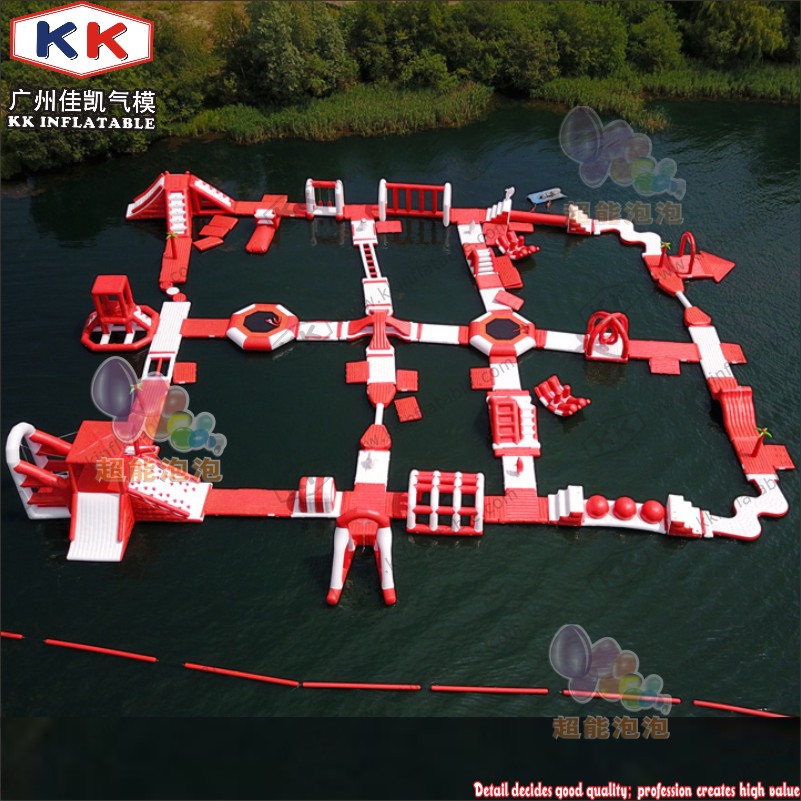 Parque inflable flotante personalizado de fábrica en el agua, obstáculo de agua inflable, juego de agua 8