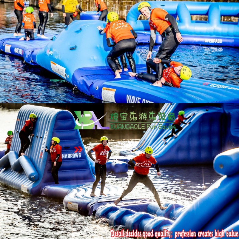 Water Challenge Inflatable Slide inflatable floating Water Park Air Model Manufacturer Direct Sales 7