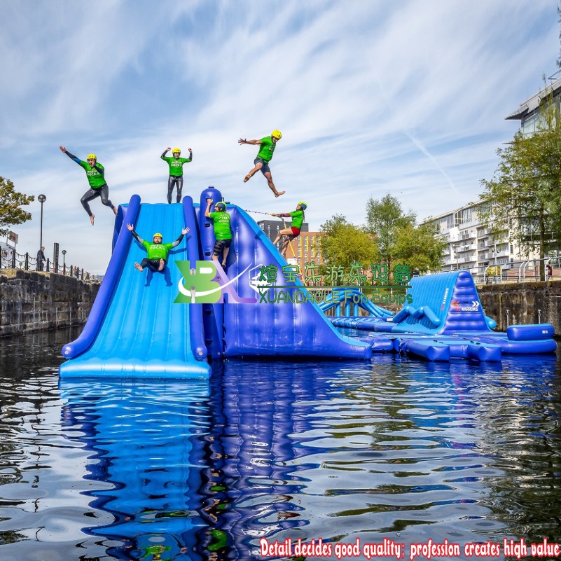 Water Challenge Inflatable Slide inflatable floating Water Park Air Model Manufacturer Direct Sales 6