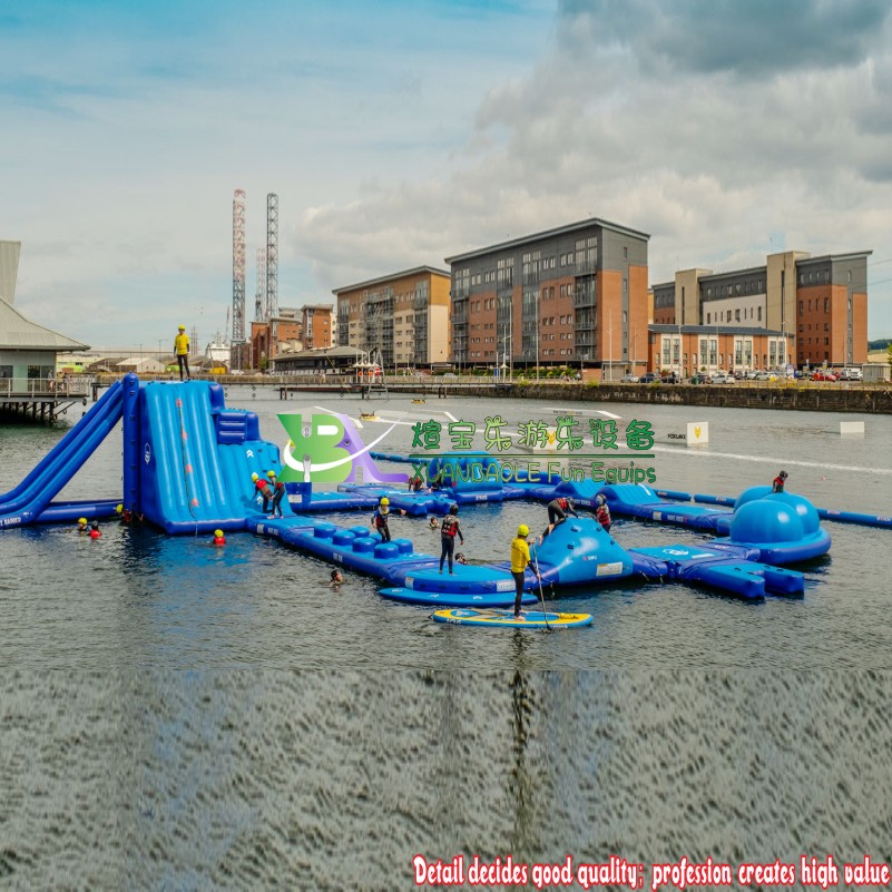 Water Challenge Inflatable Slide inflatable floating Water Park Air Model Manufacturer Direct Sales 2