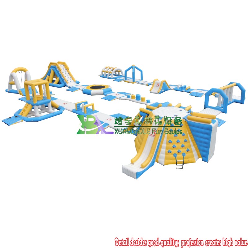 Hot Sale Commercial Water Game Inflatable Fenland Aqua Park Adult and Kids Size Floating Water Park 9