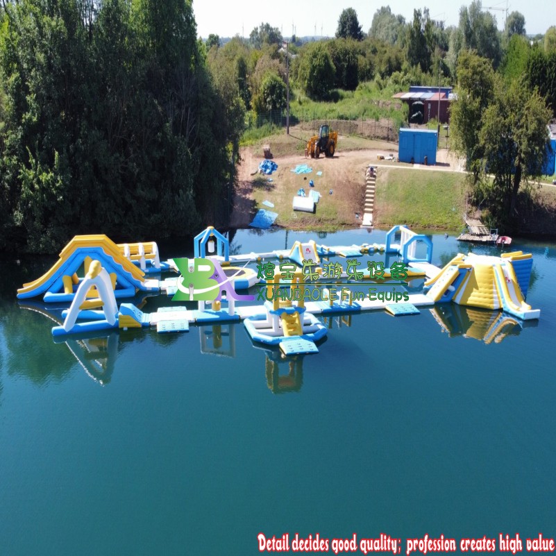 Hot Sale Commercial Water Game Inflatable Fenland Aqua Park Adult and Kids Size Floating Water Park 6
