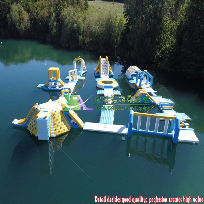 Hot Sale Commercial Water Game Inflatable Fenland Aqua Park Adult and Kids Size Floating Water Park 10