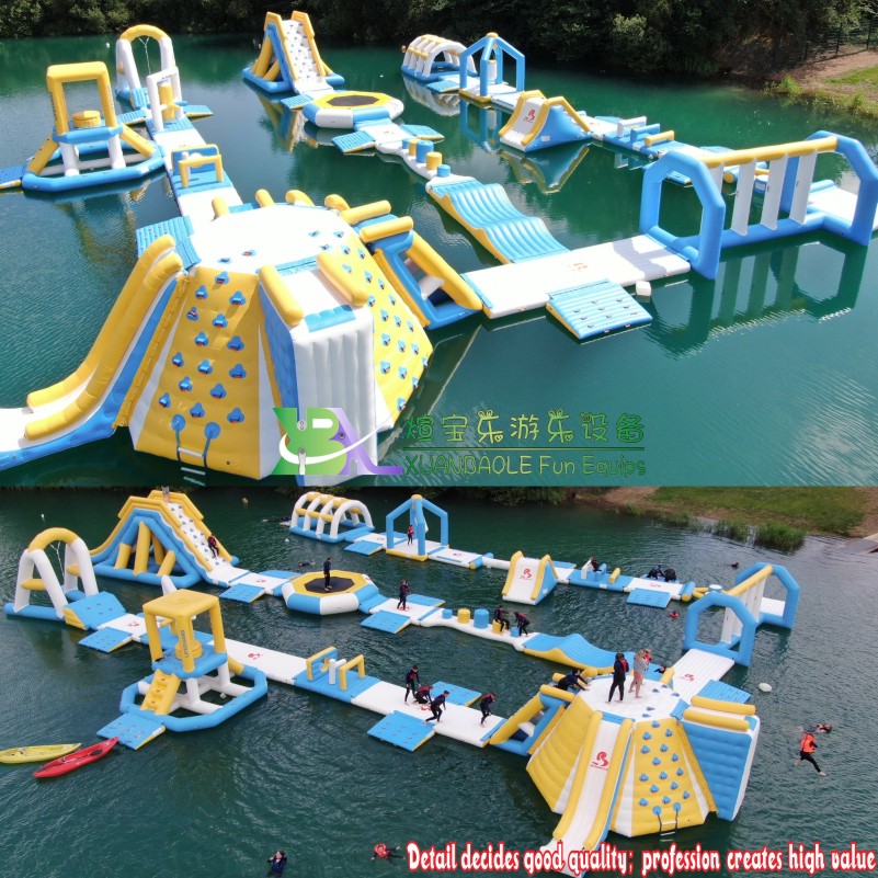 Hot Sale Commercial Water Game Inflatable Fenland Aqua Park Adult and Kids Size Floating Water Park 5