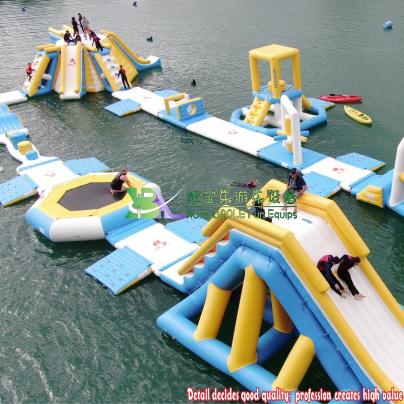 Hot Sale Commercial Water Game Inflatable Fenland Aqua Park Adult and Kids Size Floating Water Park 4