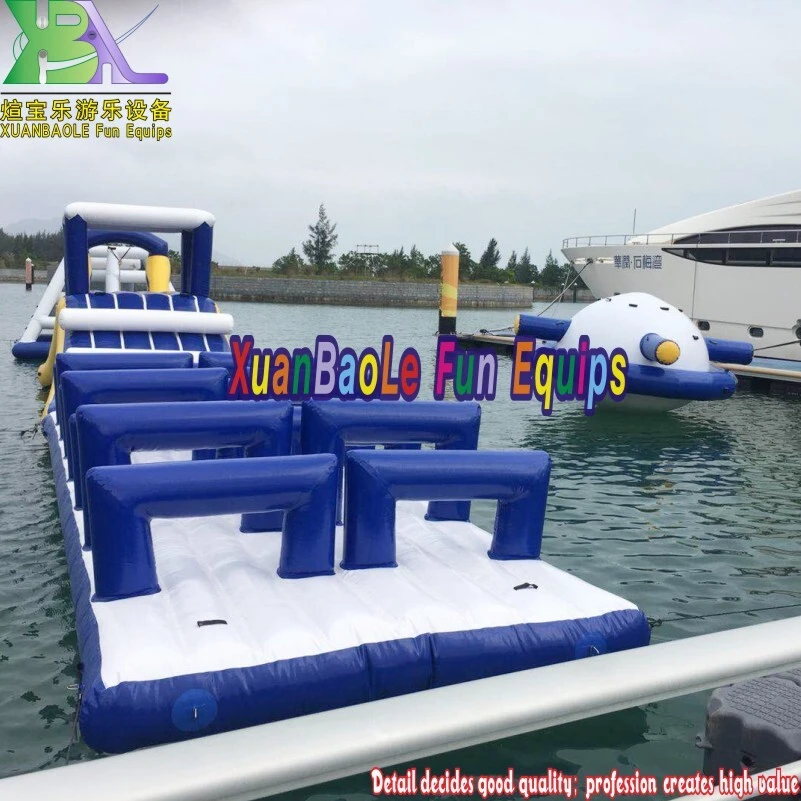Inflatables Aquatic park Huge inflatable floating island Adventure Park water game for a beach 1