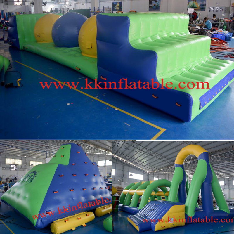 Adult & Kids Inflatable Floating Sports Adventure Water Park on Coastal Waters 8