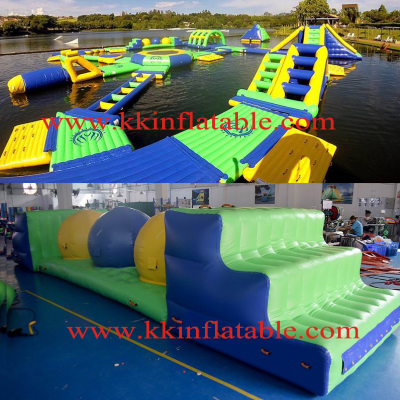 Adult & Kids Inflatable Floating Sports Adventure Water Park on Coastal Waters 5