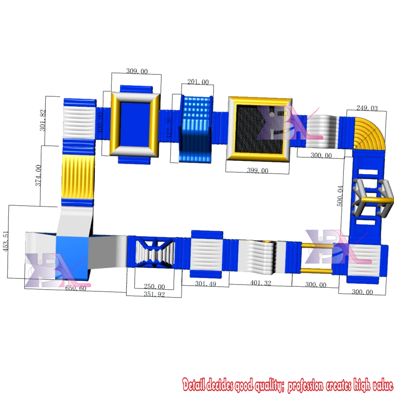 High - Quality Floating Inflatable Sea Aqua Park for Recreational and Competitive Use 1