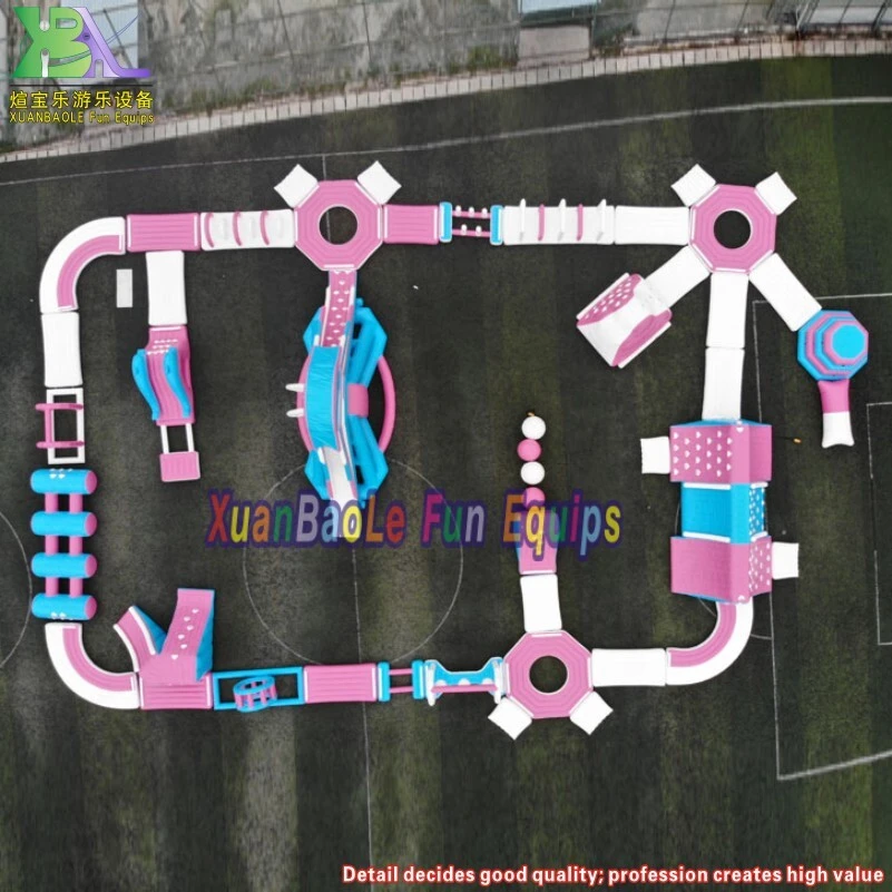 Pink flottant gonflable Sea Aqua Park gonflable aréna de parcours d'obstacles d'eau gonflable 1