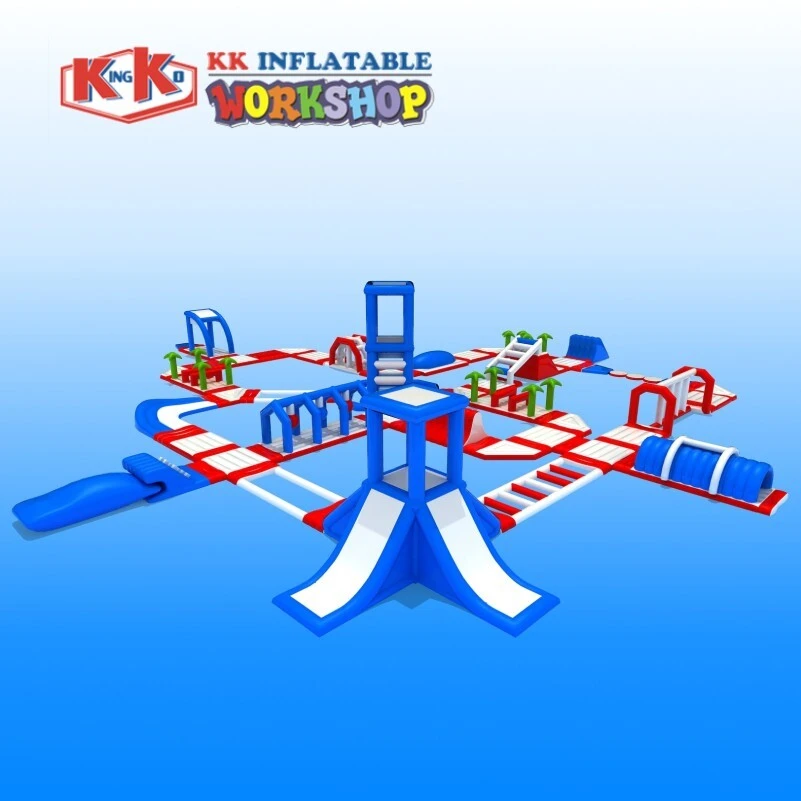Adventure Floating Inflatable Aqua Challenge park Obstacle Course 1