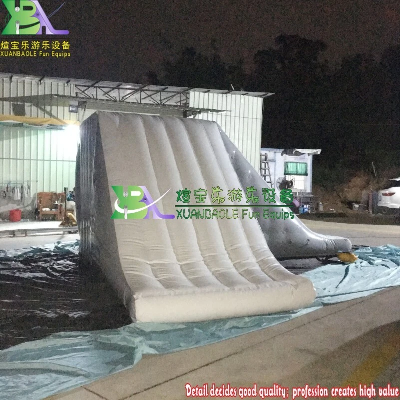 Factory customization Inflatable Aqua Park Floating Jumping Tower With Slide / Inflatable Climbing Water Slide 1