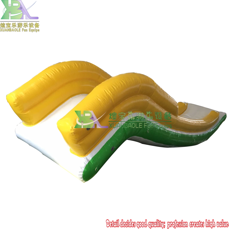 Floating Inflatable Water Slide , Inflatable Cruiser Slide For Yacht games 1