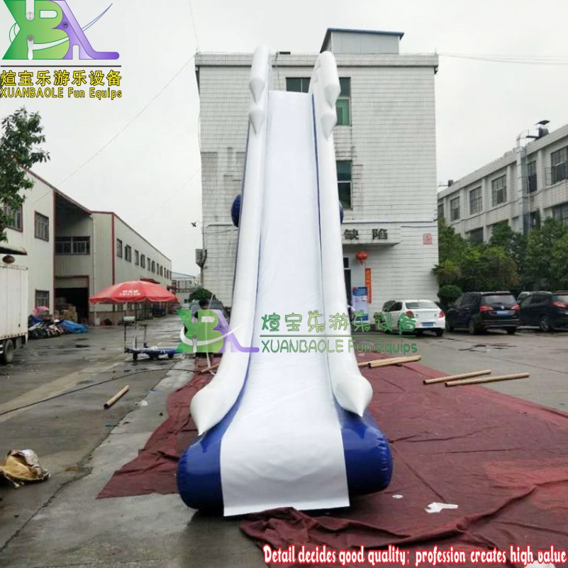 Yacht Water Park Slide Water Slide Boat Inflatable floating Water Slide for summer 7