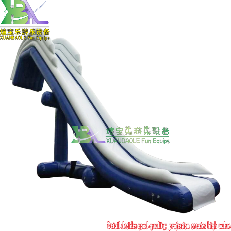 Yacht Water Park Slide Water Slide Boat Inflatable floating Water Slide for summer 3