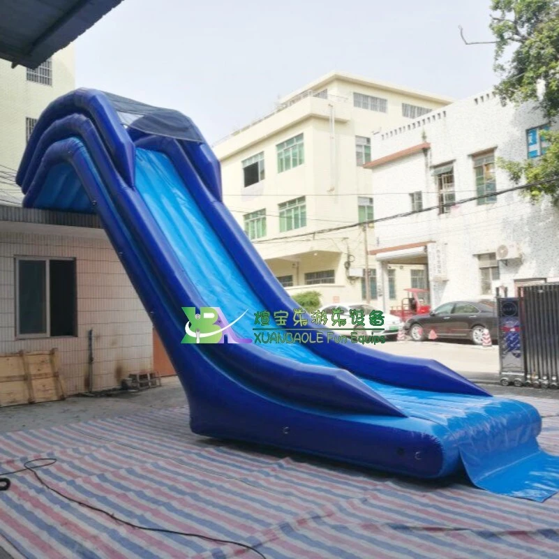 Inflatable yacht slide in water park, fun water games 1