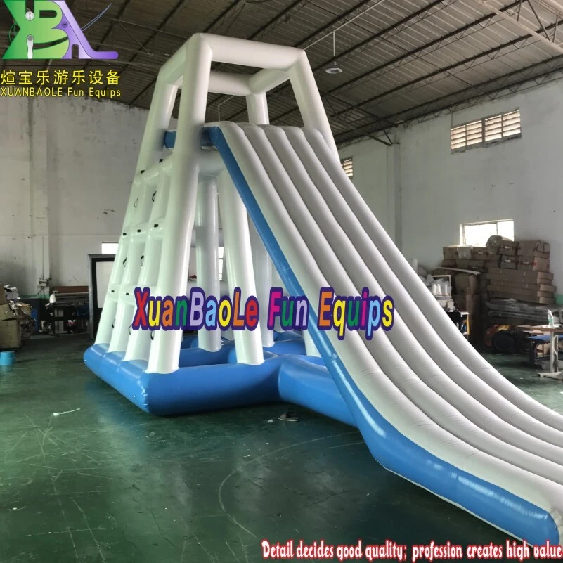 Inflatable Floating PVC Water Toy - Climbing Triangle Tower Slide for Aqua Parks 1