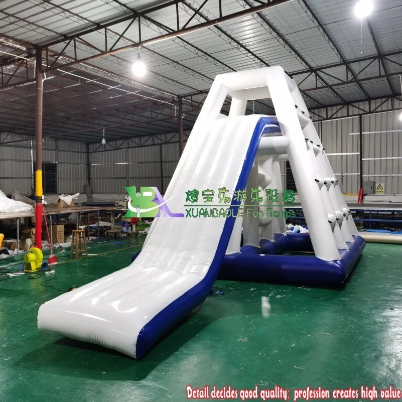 Inflatable Floating Climbing Structures for Aqua Parks, like Triangle Inflatable Tower Slides 1
