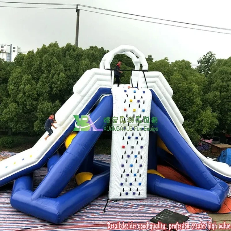 Heavy-Duty Commercial Inflatable Water Slides | Floating Aquatic play for Sea & Lake 1