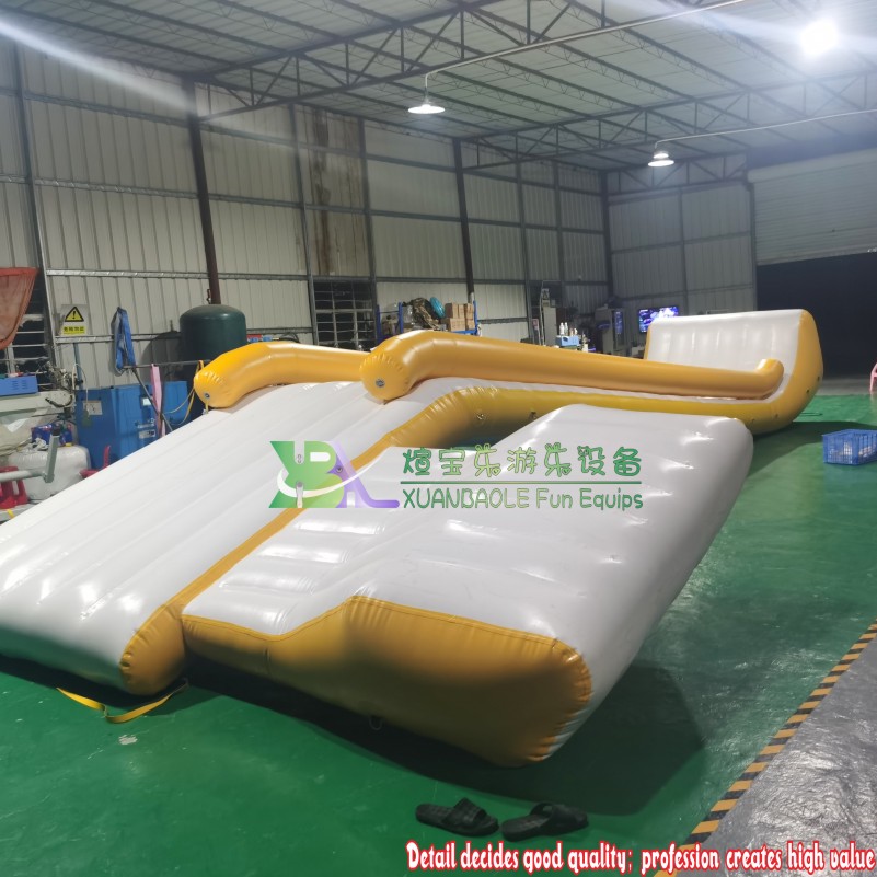 Inflatable Yacht Slide / Dock Inflatable Water Slide For Summer Ocean Games 5