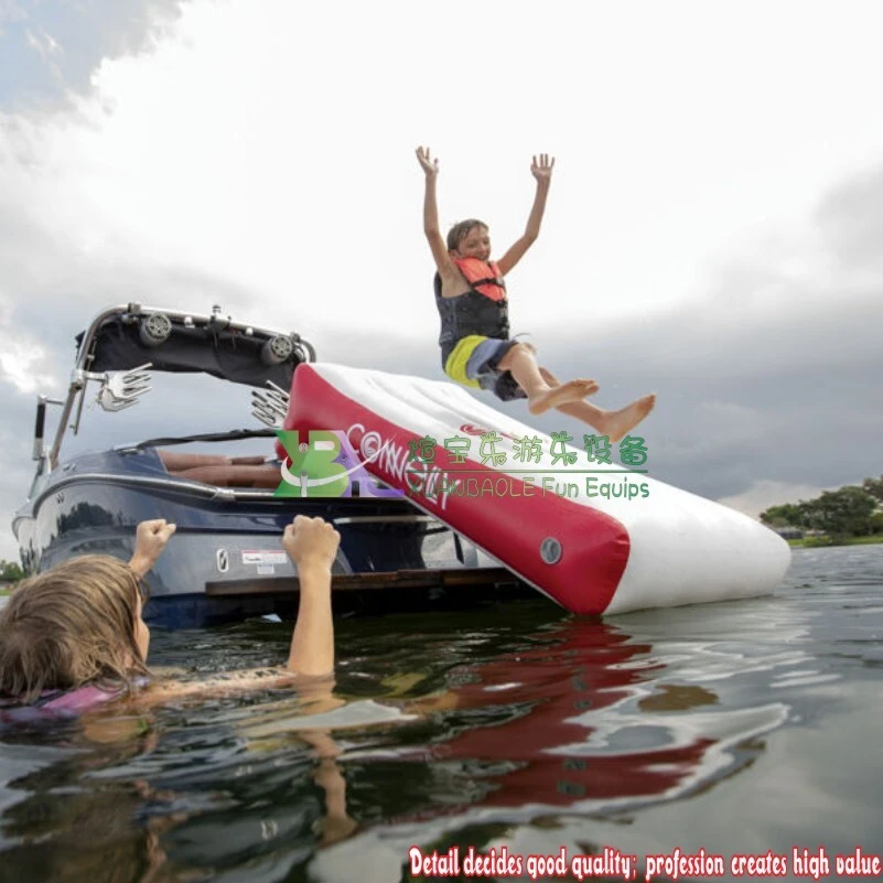 Inflatable Slide for a Pontoon Boat & Fiberglass Model Spillway Pontoon Slide 1