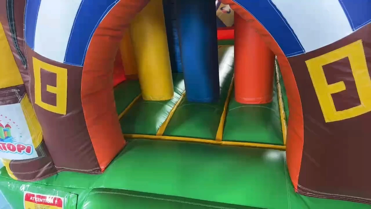 Navire pirate de jungle château gonflable videur gonflable combo combo saut château pour les enfants 1
