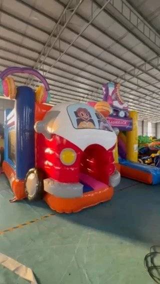 Multiplay Bouncy Castle Hippie/ Flashback Bounce house for kids party 1