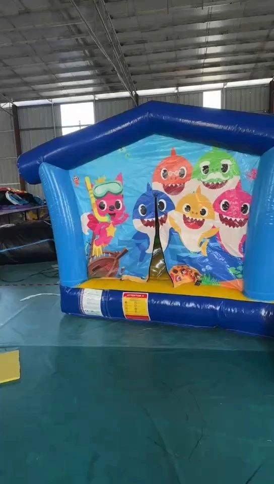 Saut gonflable commercial House Baby Shark thème Mini PVC Castle gonflable CHANKE 1
