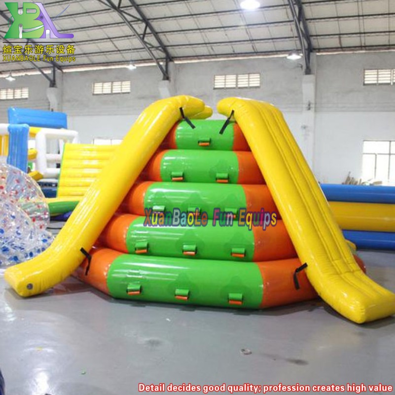 Floating tower inflatable climbing water slide, enjoy a new way of playing water in summer 3