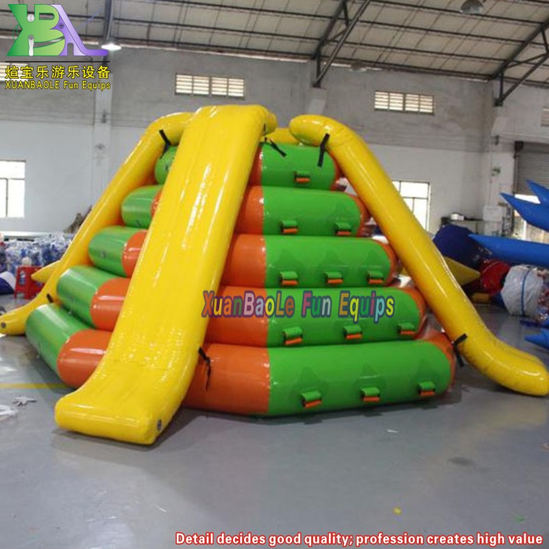 Floating tower inflatable climbing water slide, enjoy a new way of playing water in summer 8