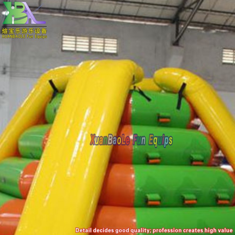 Floating tower inflatable climbing water slide, enjoy a new way of playing water in summer 6