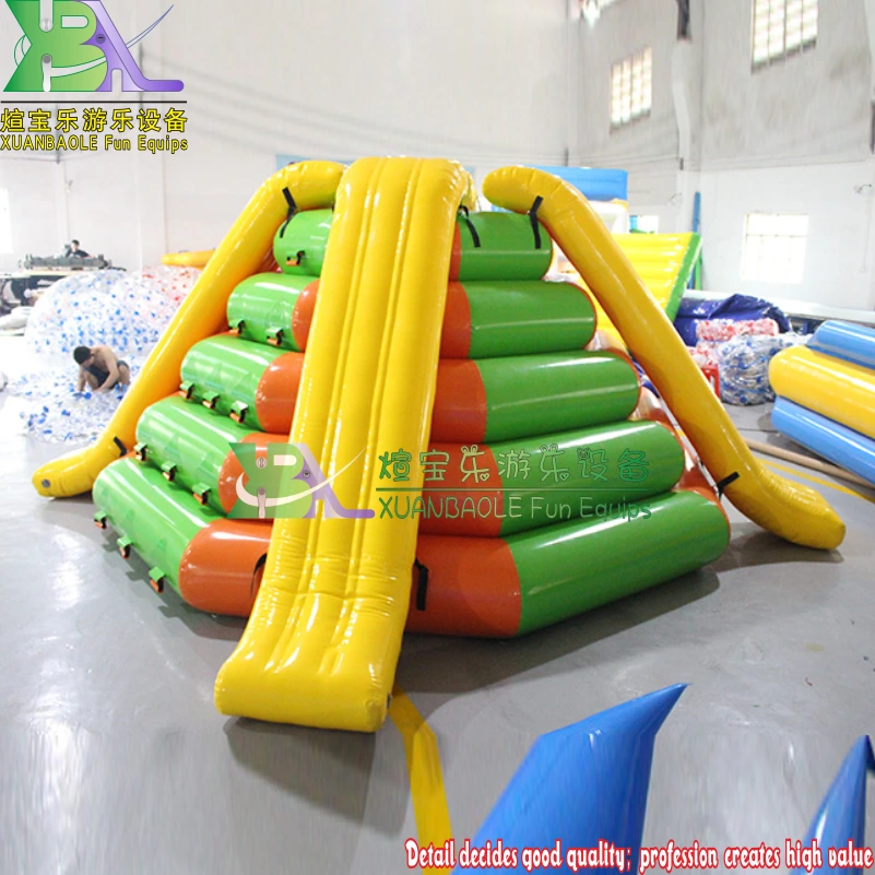 Floating tower inflatable climbing water slide, enjoy a new way of playing water in summer 1