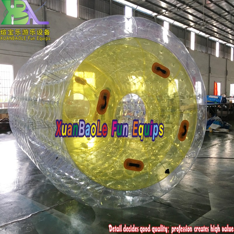 Rodillo de agua inflable Agua flotante Zorb Clear PVC Water Toy 9