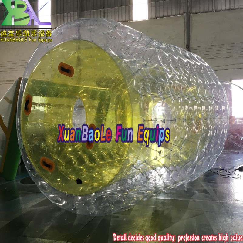 Rodillo de agua inflable Agua flotante Zorb Clear PVC Water Toy 1