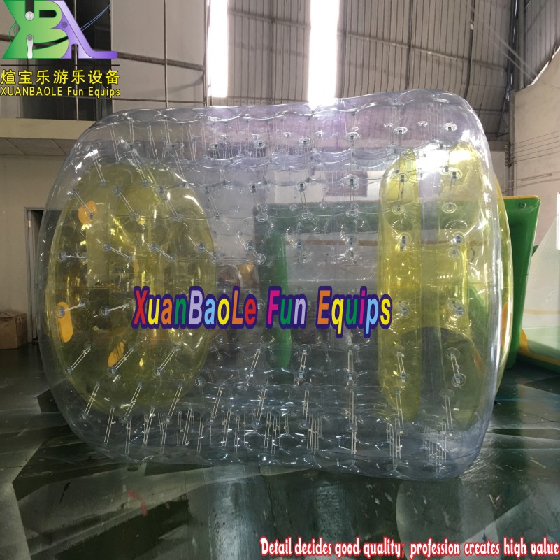 Rodillo de agua inflable Agua flotante Zorb Clear PVC Water Toy 7