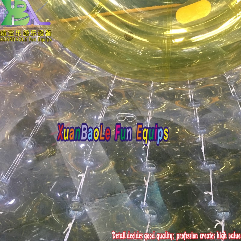 Rodillo de agua inflable Agua flotante Zorb Clear PVC Water Toy 6
