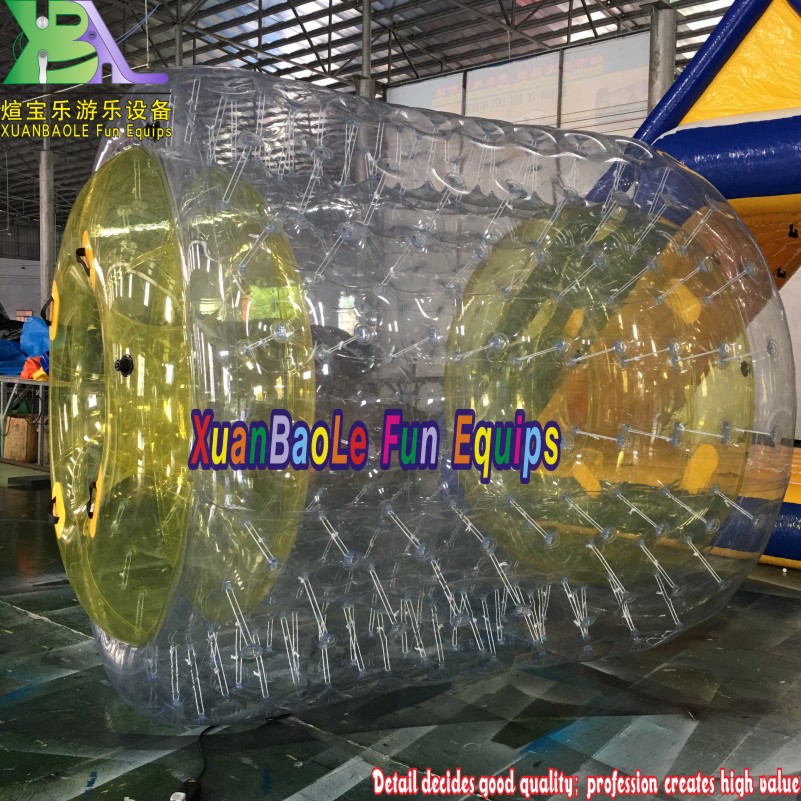 Rodillo de agua inflable Agua flotante Zorb Clear PVC Water Toy 5
