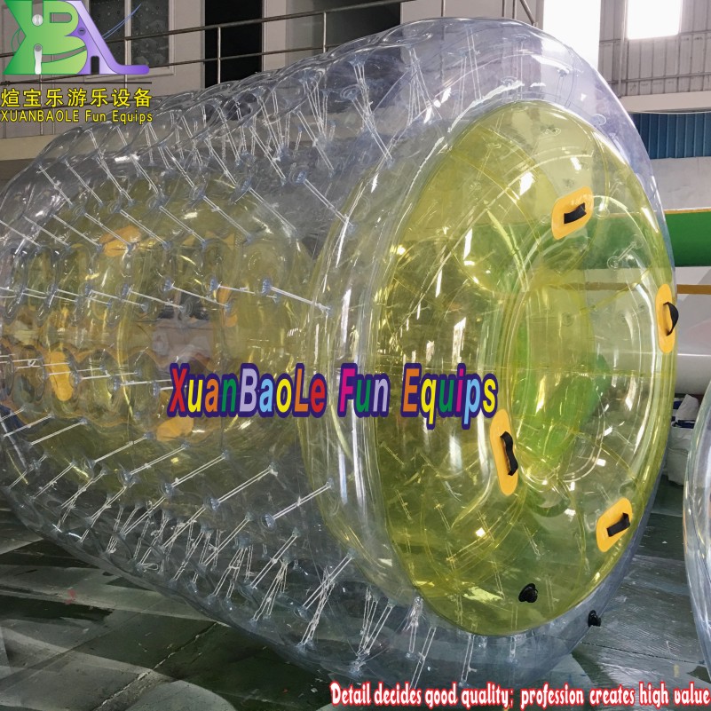 Rodillo de agua inflable Agua flotante Zorb Clear PVC Water Toy 4