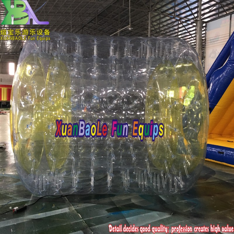 Rodillo de agua inflable Agua flotante Zorb Clear PVC Water Toy 3