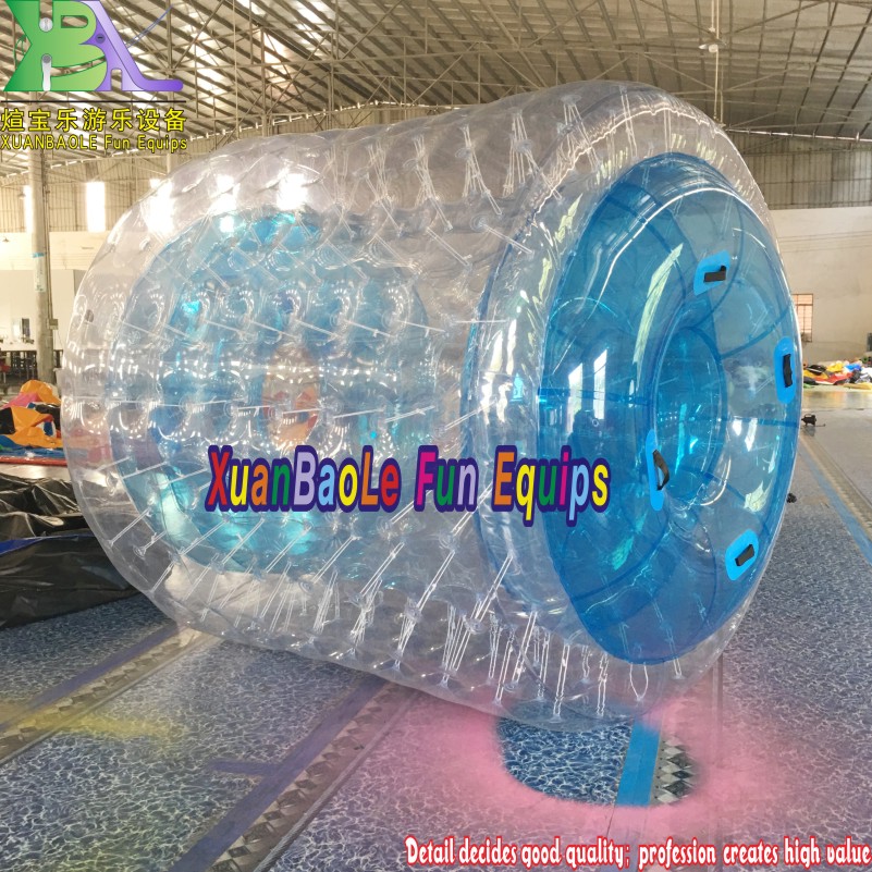 Equipo de parque acuático Agua flotante Zorb azul Clear PVC Water Toy 1