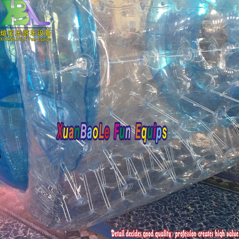 Equipo de parque acuático Agua flotante Zorb azul Clear PVC Water Toy 3
