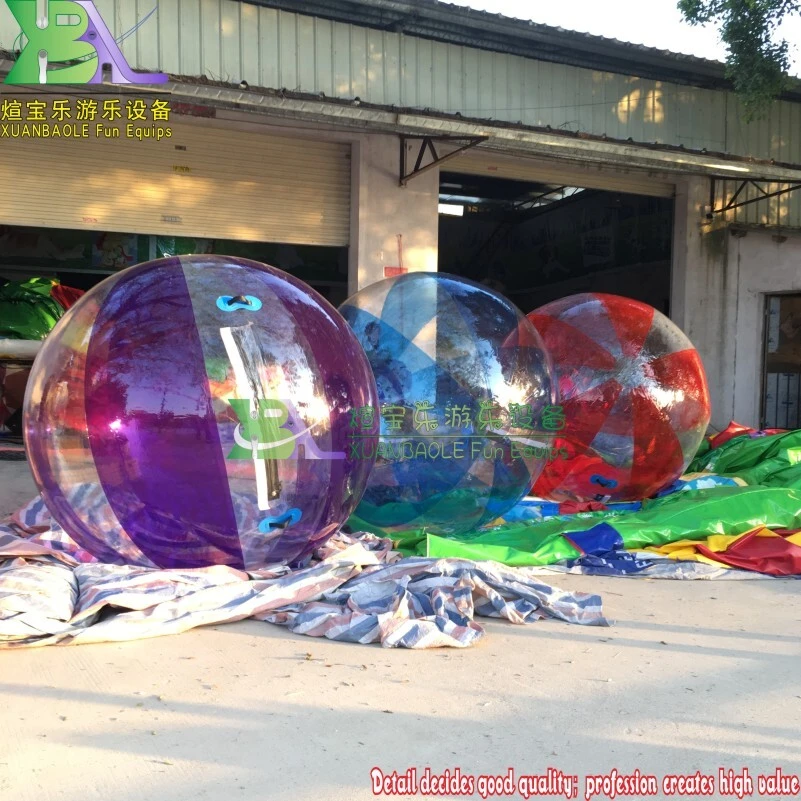 Boule de marche d'eau gonflable, jouet de piscine colorée, équipement amusant aquatique 1