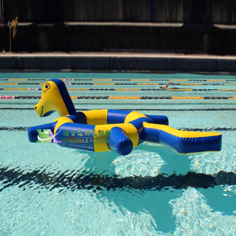New Seahorse Inflatable Pool Float Bed PVC Water Floating Inflatable Floating Row Bed 5